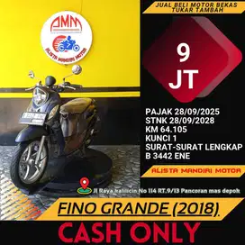YAMAHA FINO GRANDE TH 2018 PAJAK ON PLAT DEPOK ONLY CASH