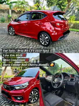 KM 40rb! Brio RS CVT 2019 Matic Like New Tgn1