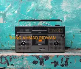 boombox JVC tape kaset pita radio MW AM SW antik jadul kuno tua klasik
