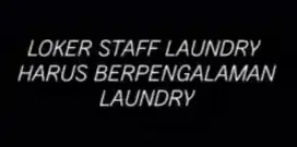 LOWONGAN KERJA KARYAWAN LAUNDRY