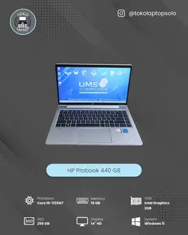 HP PROBOOK 440 G8 INTEL CORE i5-1135G7 RAM 16GB SSD 256GB FULLSET