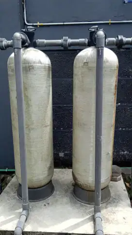 Ganti media filter air - pasir filter air