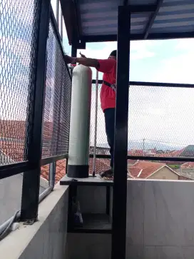 Menerima pemasangan filter air - nanotech 1054 lengkap