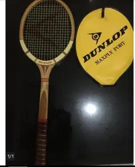 Raket tennis vintage kayu DUNLOP MAXPLY FORT