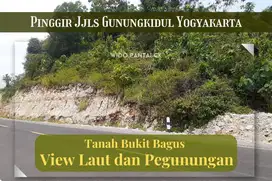 Jual Tanah Pantai Bukit View Laut Pinggir JJls Gunungkidul Yogyakarta