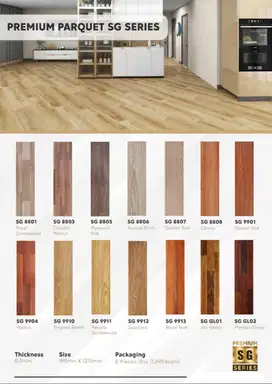 LANTAI PARKIT SELGRID KAYU TEBAL 8,3mm