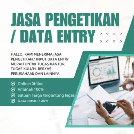 Jasa pengetikan atau input data entry