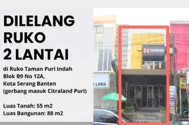 Dijual cepat ruko Citraland Puri serang Banten
