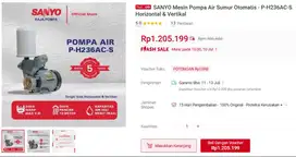 POMPA AIR SANYO
