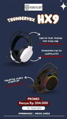 Headphone rexus hx9
