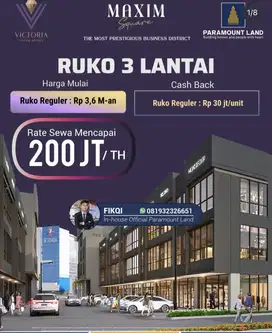 Ruko Potensial Nilai Sewa Tinggi Maxim Square