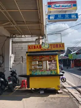 Dijual gerobak + kapan jualan kebab siap pakai