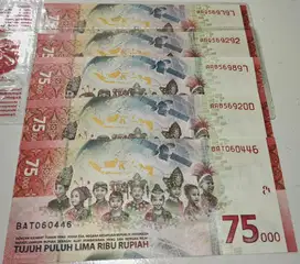 Uang Kertas 75ribu