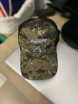 Topi trucking Army camo loreng jaring preloved