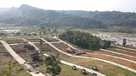 Tanah Villa bisa bangun rumah permanen view pegunungan di bogor