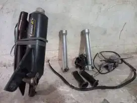 Shok depan kenalpot racing fino fi