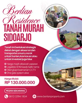 Tanah Gedangan SHM On Hand ready bangun