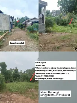 Tanah Dijual Siap Bangun