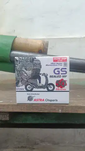 Aki Motor [GS ASTRA] 6V – Kuat, Tahan Lama, Bergaransi!