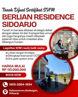 tanah murah di sidoarjo akses mudah legalitas SHM