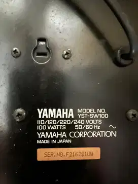 Subwoofer yamaha