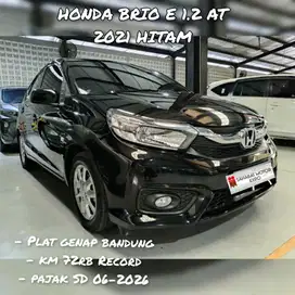 TDP 15JT HONDA BRIO E 1.2 AT 2021 HITAM MATIC TERAWAT