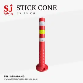 Stick Cone / Pembatas Jalan Red