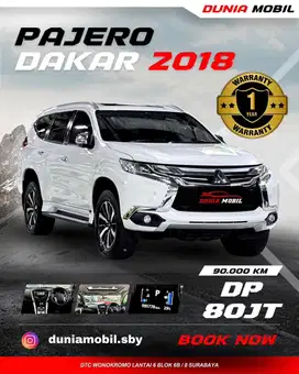 Pajero Dakar 2018 / 2017 Putih KM 90rb Tgn Pertama Nego Tukar Tambah