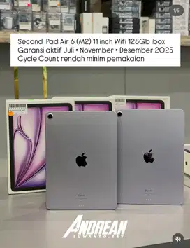 Second iPad Air 6 (M2) 11 inch Wifi 128Gb iBox