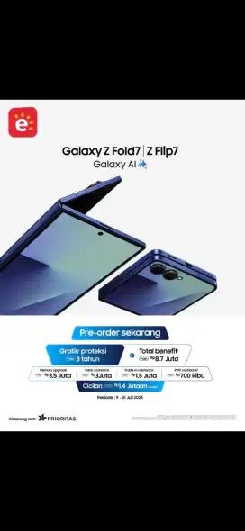 PROMO PRE ORDER SAMSUNG GALAXY FOLD 7