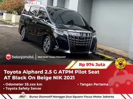[ LOW KM ] Toyota Alphard 2.5 G ATPM AT Black On Beige 2021/2022