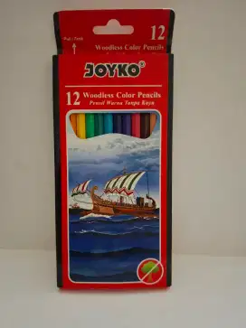 Joyko Woodless Color Pencils/ Pensil Warna (12 pcs)