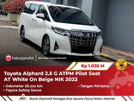 [ LOW KM ] Toyota Alphard 2.5 G ATPM AT White On Beige 2022/2023