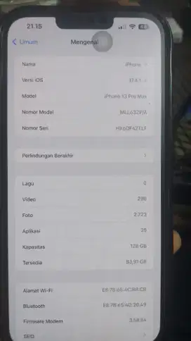 iPhone 15 pm 256gb saya beli