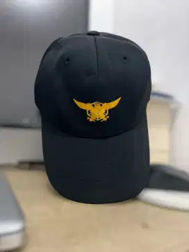 Topi Army bahan katun logo burung preloved