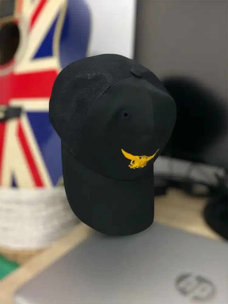 Topi Army bahan katun logo burung preloved