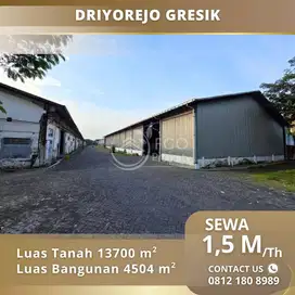 Sewa Gudang dan Lahan Lokasi Raya Driyorejo Gresik 9 Menit Pintu Tol
