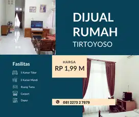 DJUAL CEPAT Rmh 2LT Siap Huni Tirtoyoso Dekat dgn Pusat Kota Semarang