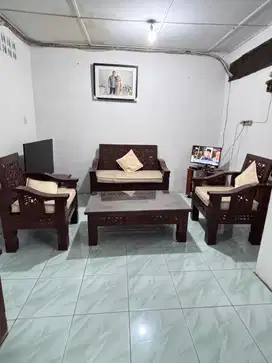 Kursi tamu jati set tempahan