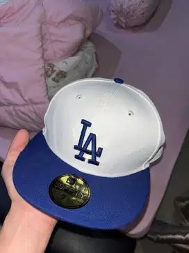 New Era LA Dodgers MLB White Fitted Cap