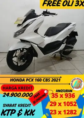 HONDA PCX 160 CBS 2021 BISA CASH DAN KREDIT