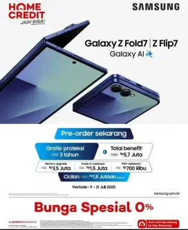 Cicilan PO Samsung galaxy Z Flip7 promo 0%