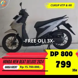 DP PROMO 800RB HONDA NEW BEAT DELUXE 2024 SEKEN BERGARANSI KTP KK AJA