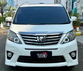 Toyota Alphard SC S C 2012 Antik Low KM Murah Bekas Genap Putih Top