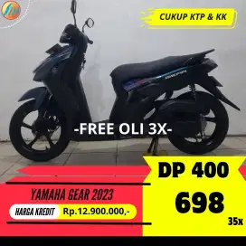 YAMAHA GEAR 2023 SEKEN KREDIT DP CUMA 400RB ANGSURAN SANGAT TERJANGKAU
