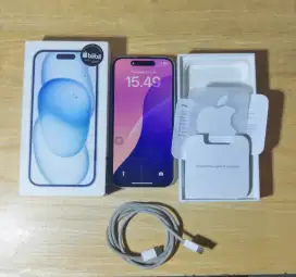 Iphone 15 128gb on garansi sept 2025 sa/a