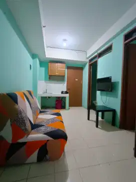 Disewakan murah OWNER apartemen green park view F lt2 furnish 2 kamar