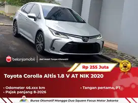 FOR SALE  Toyota Corolla Altis 1.8 V AT Silver NIK 2020 KM46rb Record