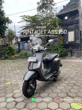 Vespa Sprint iget abs 2019 abu plat L