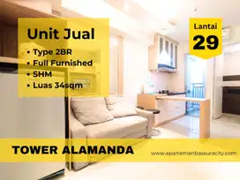 Jual 2BR furnished SHM tower Alamanda apartment Bassura City